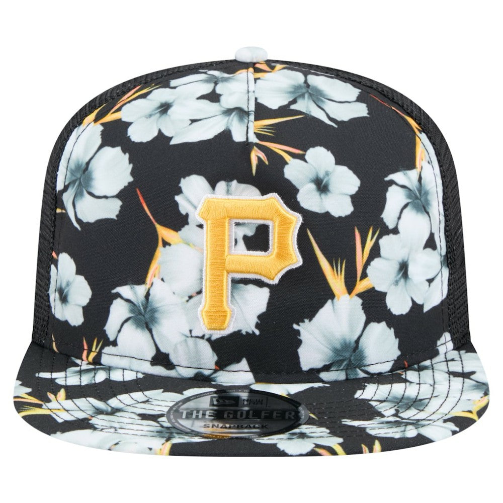 Pittsburgh Pirates New Era Adventure Pattern Golfer Trucker Snapback Hat - MLB
