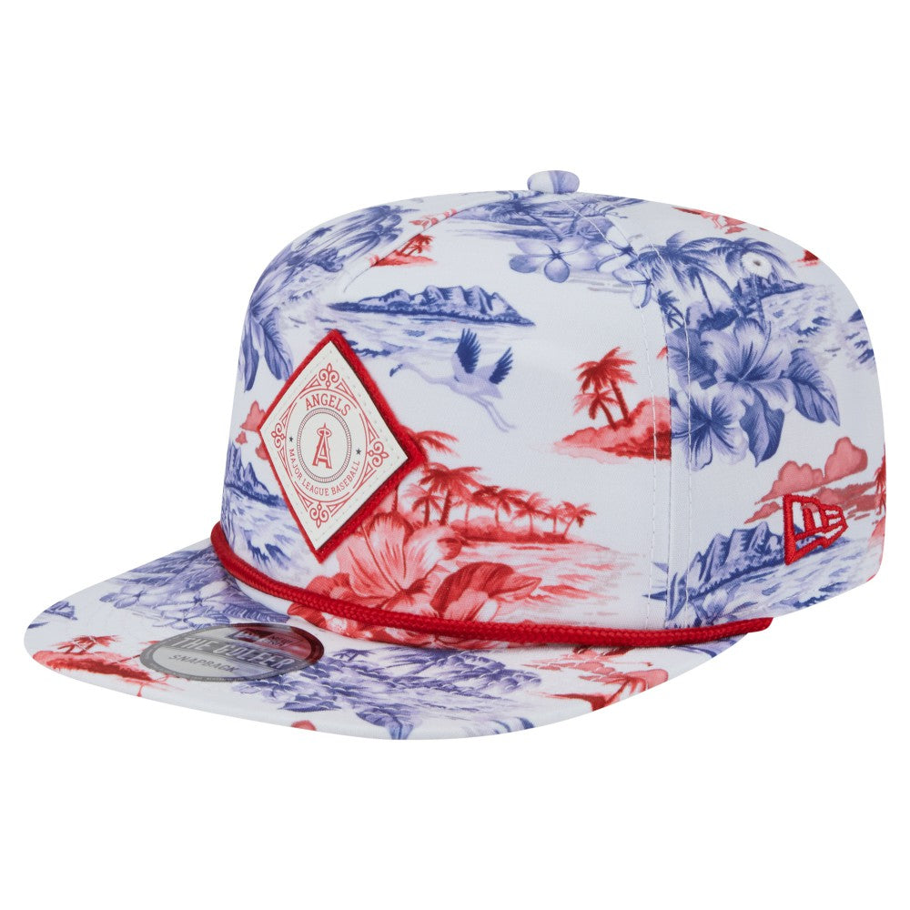 Los Angeles Angels New Era Printed Island Golfer Snapback Hat - MLB