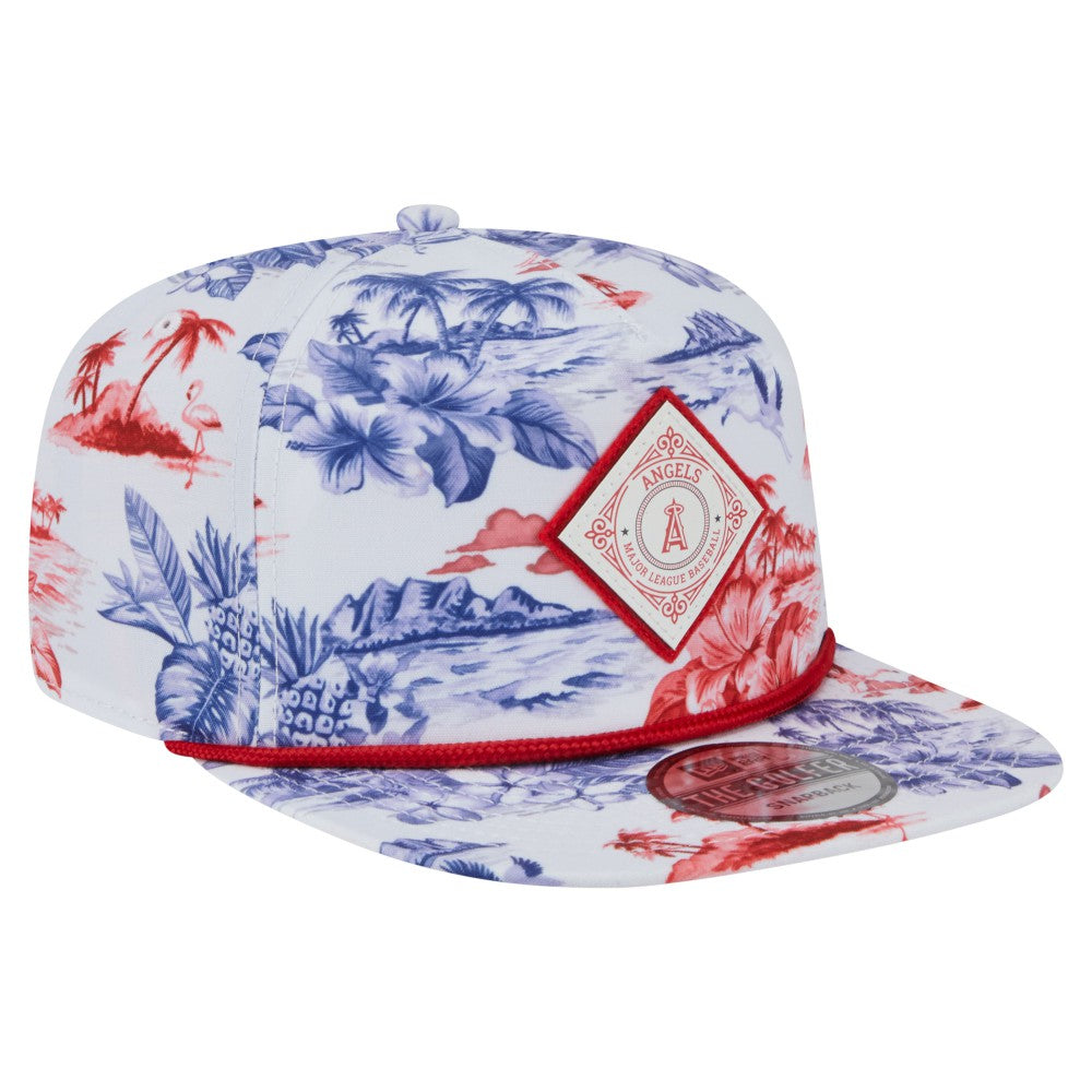 Los Angeles Angels New Era Printed Island Golfer Snapback Hat - MLB