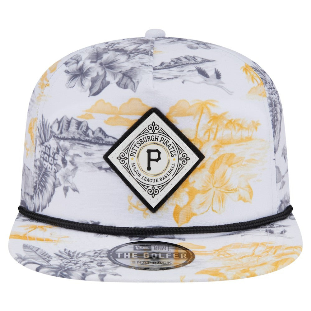 Pittsburgh Pirates New Era Printed Island Golfer Snapback Hat - MLB