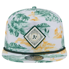 Athletics New Era Printed Island Golfer Snapback Hat - MLB