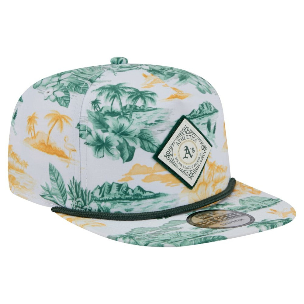 Athletics New Era Printed Island Golfer Snapback Hat - MLB