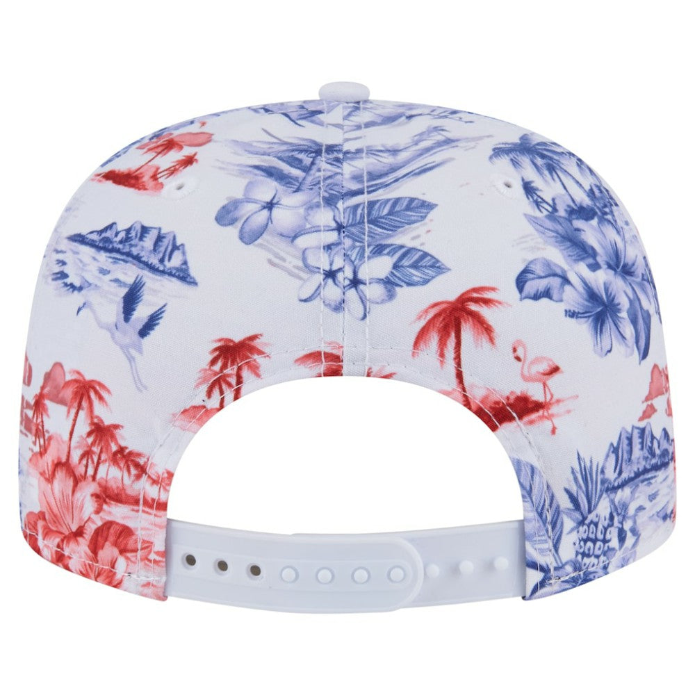 Texas Rangers New Era Printed Island Golfer Snapback Hat - MLB