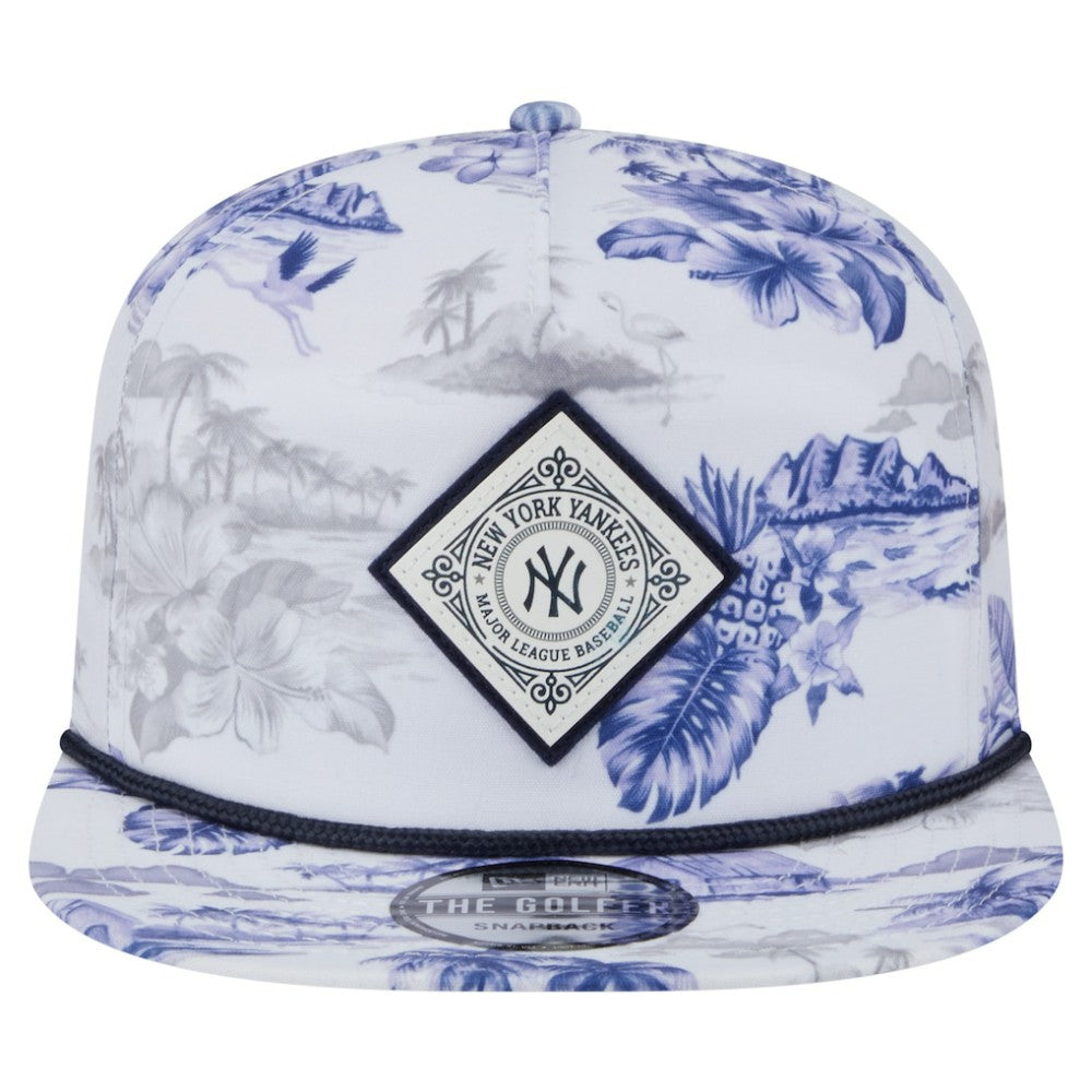 New York Yankees New Era Printed Island Golfer Snapback Hat - MLB