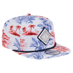 Boston Red Sox New Era Printed Island Golfer Snapback Hat - MLB