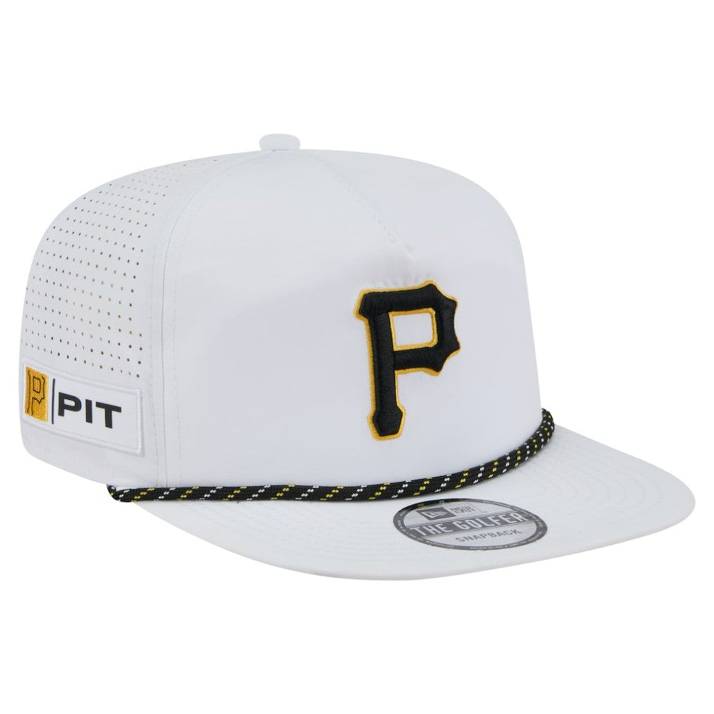 Pittsburgh Pirates New Era Perforated Golfer Snapback Hat - MLB
