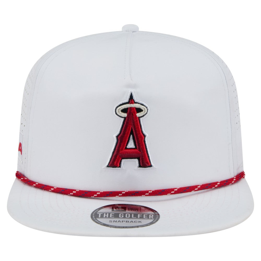 Los Angeles Angels New Era Perforated Golfer Snapback Hat - MLB