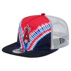 Los Angeles Angels New Era Tie-Dye Golfer Trucker Adjustable Hat Hats - MLB