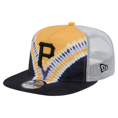 Pittsburgh Pirates New Era Tie-Dye Golfer Trucker Adjustable Hat Hats - MLB