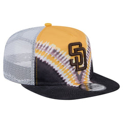 San Diego Padres New Era Tie-Dye Golfer Trucker Adjustable Hat Hats - MLB