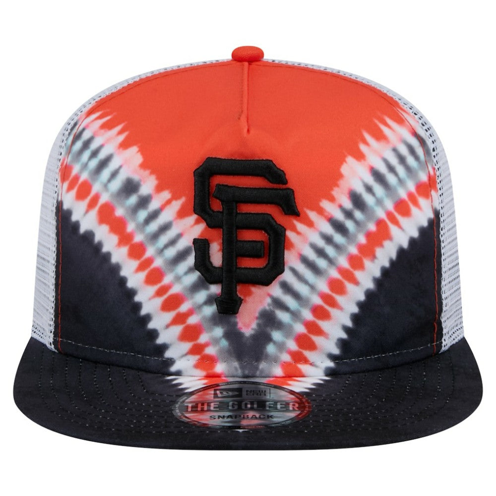 San Francisco Giants New Era Tie-Dye Golfer Trucker Adjustable Hat Hats - MLB