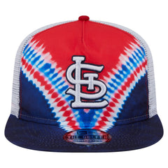 St. Louis Cardinals New Era Tie-Dye Golfer Trucker Adjustable Hat Hats - MLB