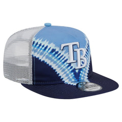 Tampa Bay Rays New Era Tie-Dye Golfer Trucker Adjustable Hat Hats - MLB