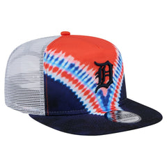 Detroit Tigers New Era Tie-Dye Golfer Trucker Adjustable Hat Hats - MLB