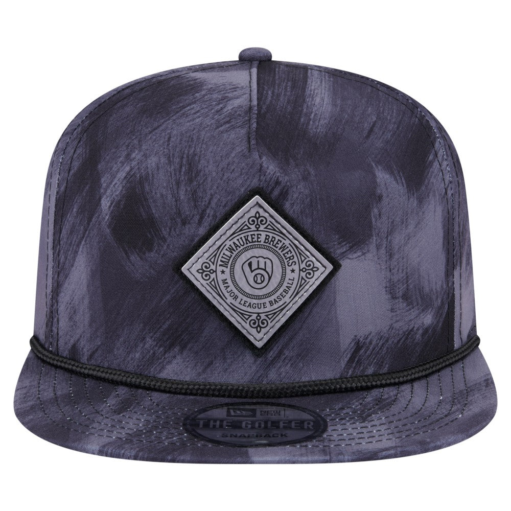 Milwaukee Brewers New Era Printed Golfer Snapback Hat - MLB