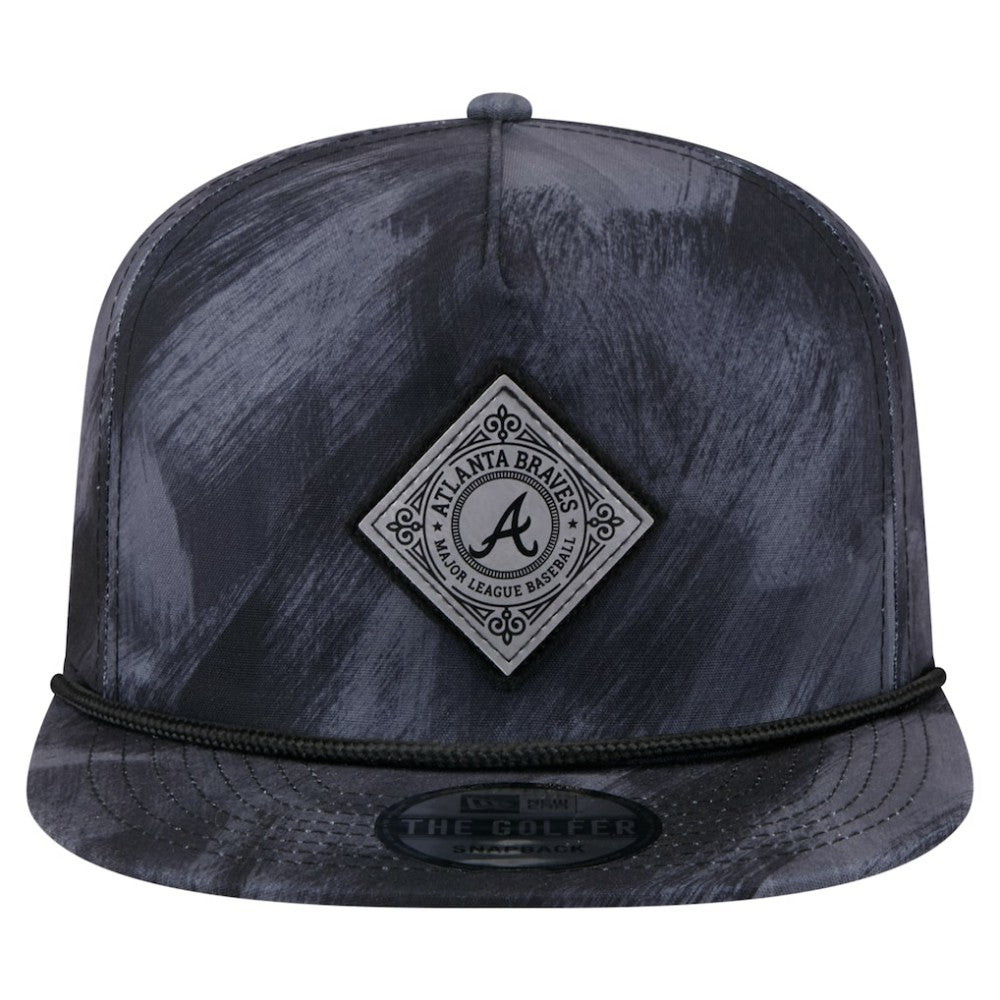 Atlanta Braves New Era Printed Golfer Snapback Hat - MLB