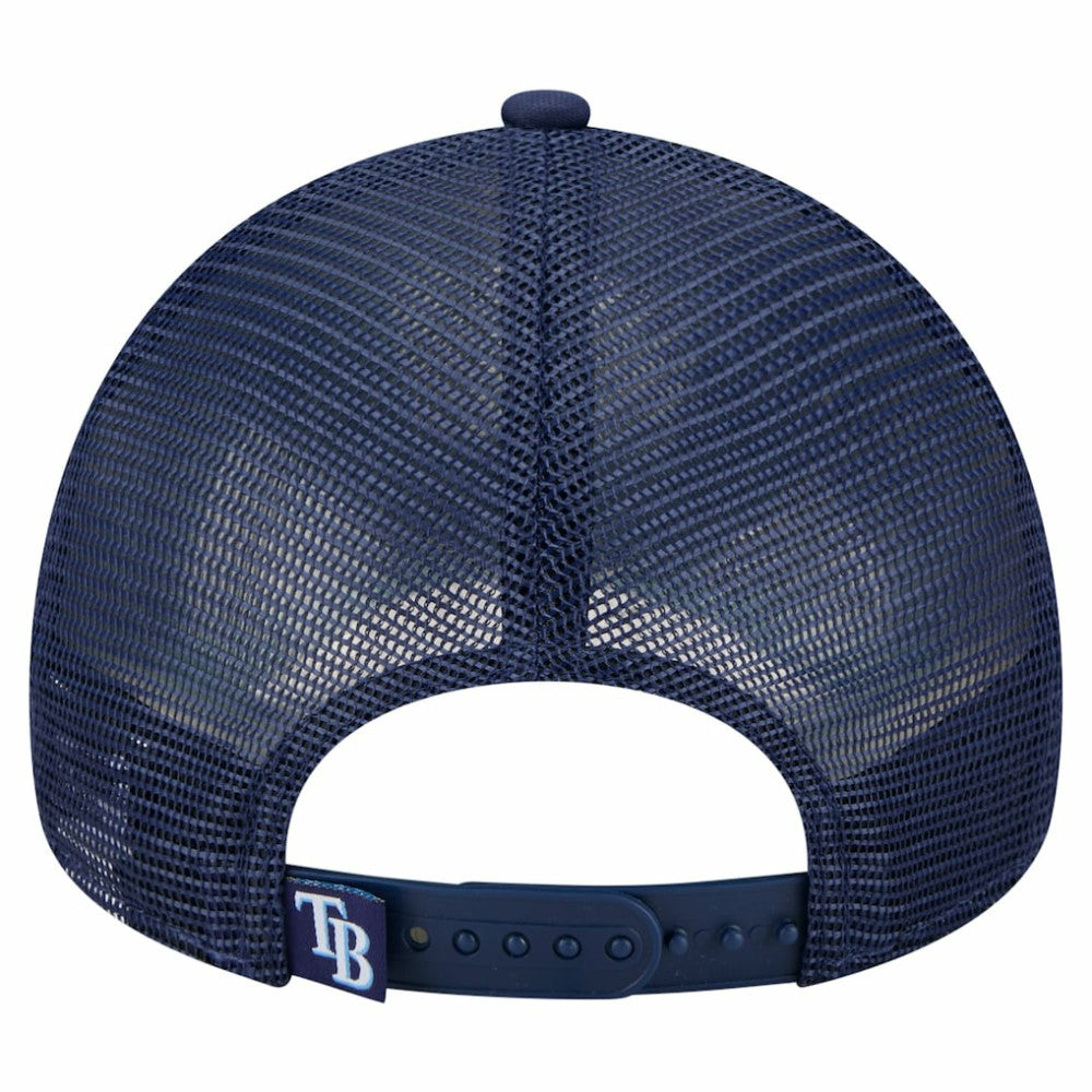 Tampa Bay Rays New Era Distressed 9FORTY A-Frame Adjustable Trucker Hat - MLB