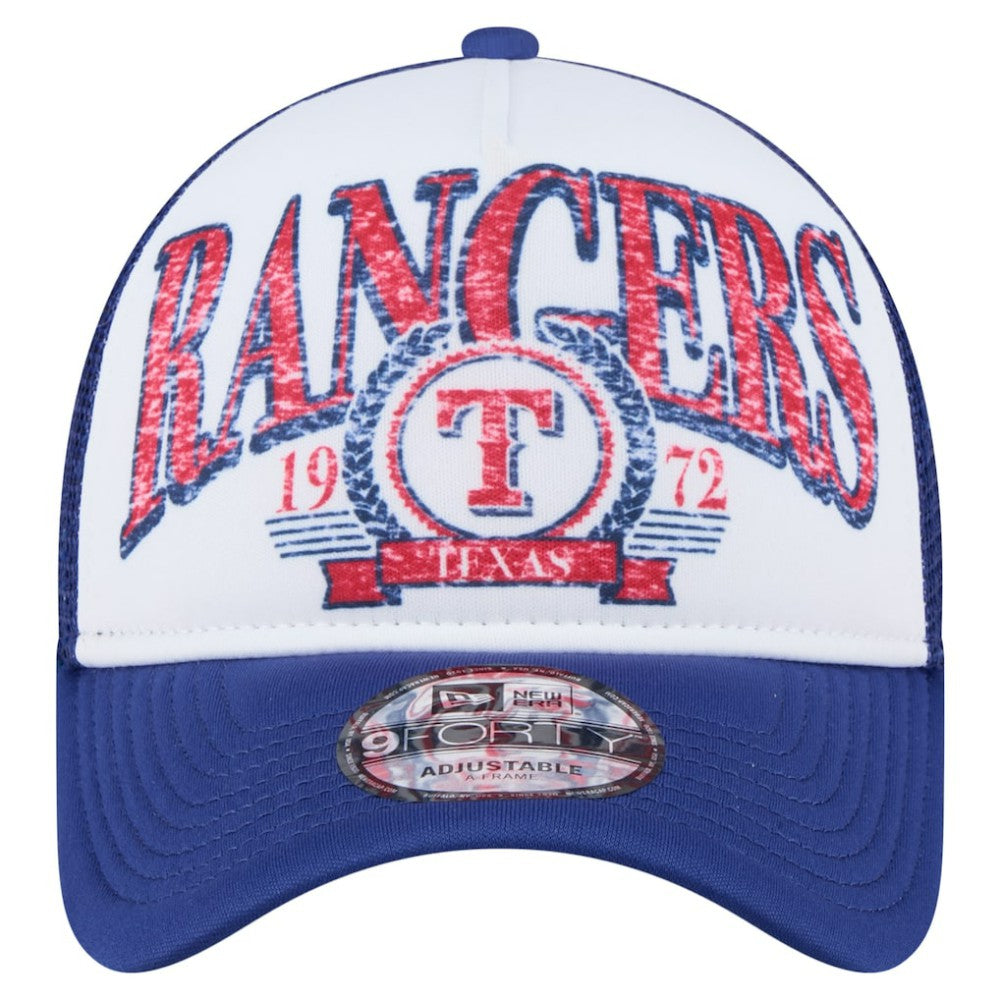 Texas Rangers New Era Trucker A-Frame 9FORTY Adjustable Hat - MLB