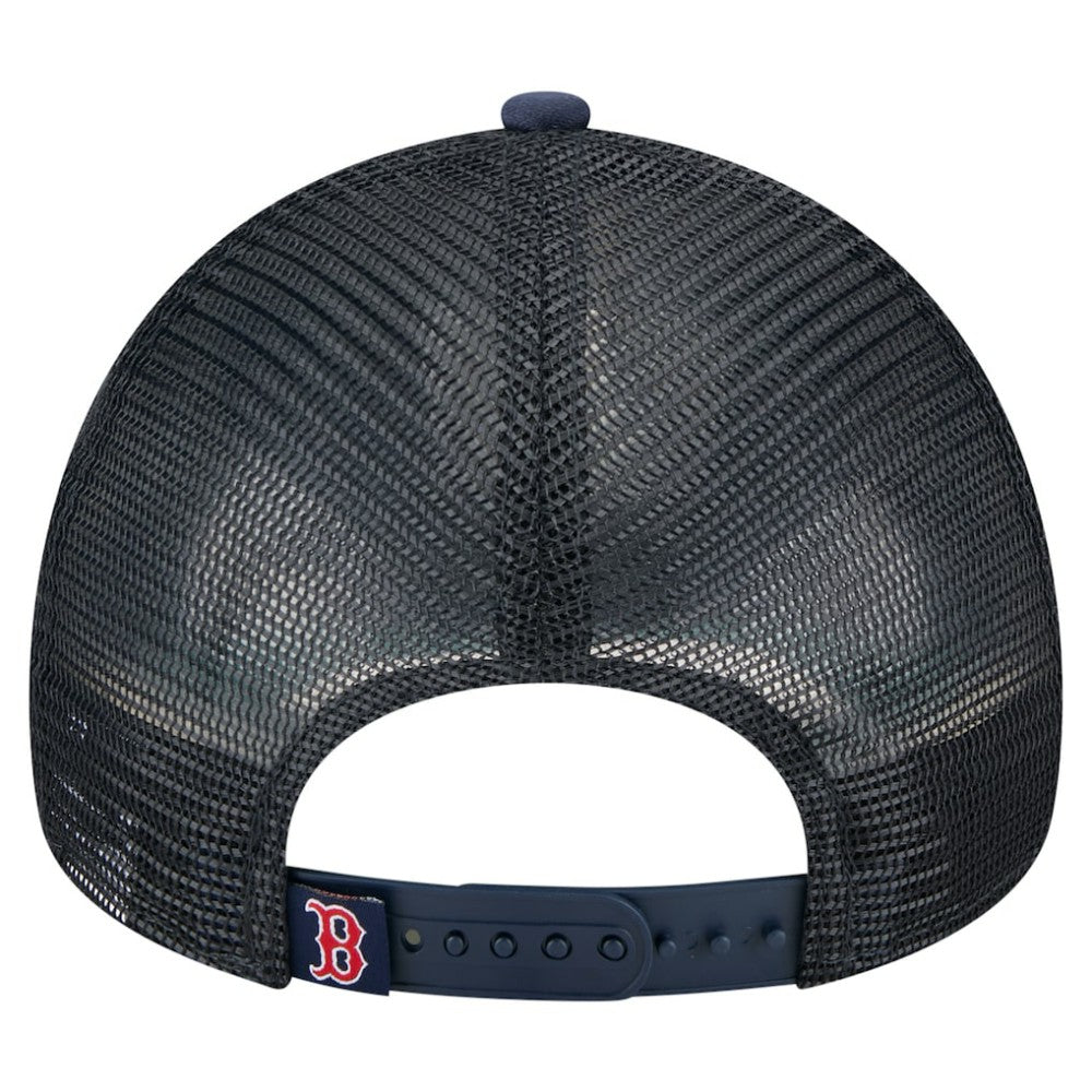 Boston Red Sox New Era Distressed 9FORTY A-Frame Adjustable Trucker Hat - MLB