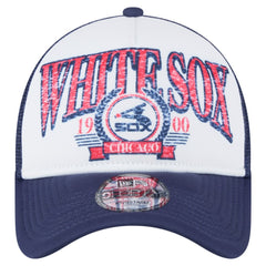 Chicago White Sox New Era Distressed 9FORTY A-Frame Adjustable Trucker Hat - MLB