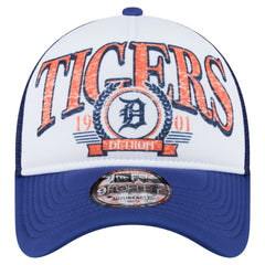Detroit Tigers New Era Distressed 9FORTY A-Frame Adjustable Trucker Hat - MLB