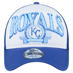 Kansas City Royals New Era Distressed 9FORTY A-Frame Adjustable Trucker Hat - MLB