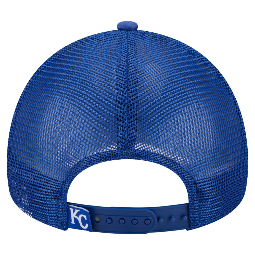 Kansas City Royals New Era Distressed 9FORTY A-Frame Adjustable Trucker Hat - MLB