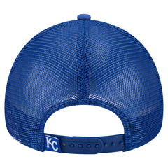 Kansas City Royals New Era Distressed 9FORTY A-Frame Adjustable Trucker Hat - MLB