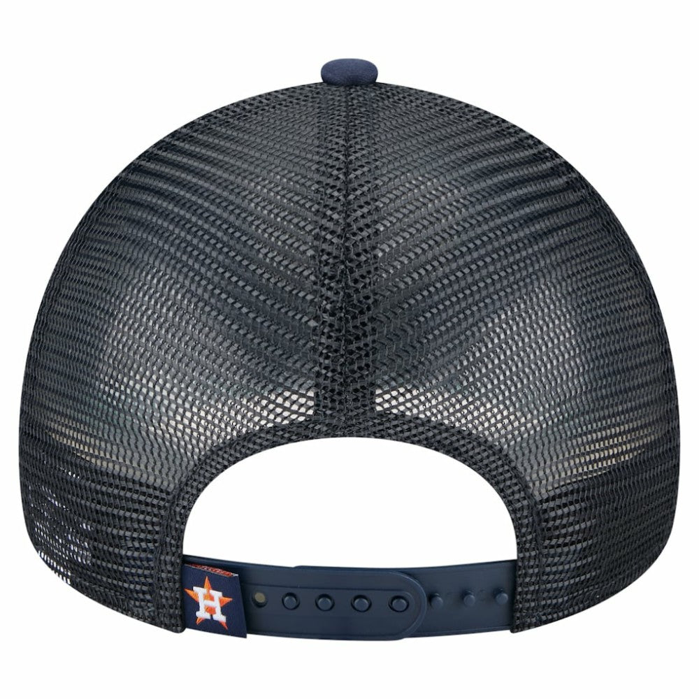 Houston Astros New Era Distressed 9FORTY A-Frame Adjustable Trucker Hat - MLB