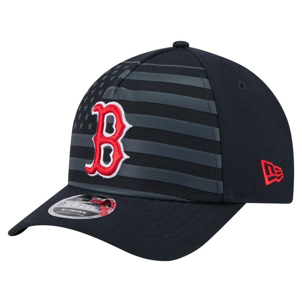 Boston Red Sox New Era American Flag 9FORTY M-Crown A-Frame Adjustable Hat - MLB