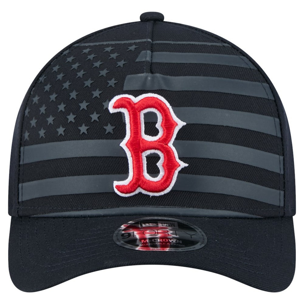 Boston Red Sox New Era American Flag 9FORTY M-Crown A-Frame Adjustable Hat - MLB