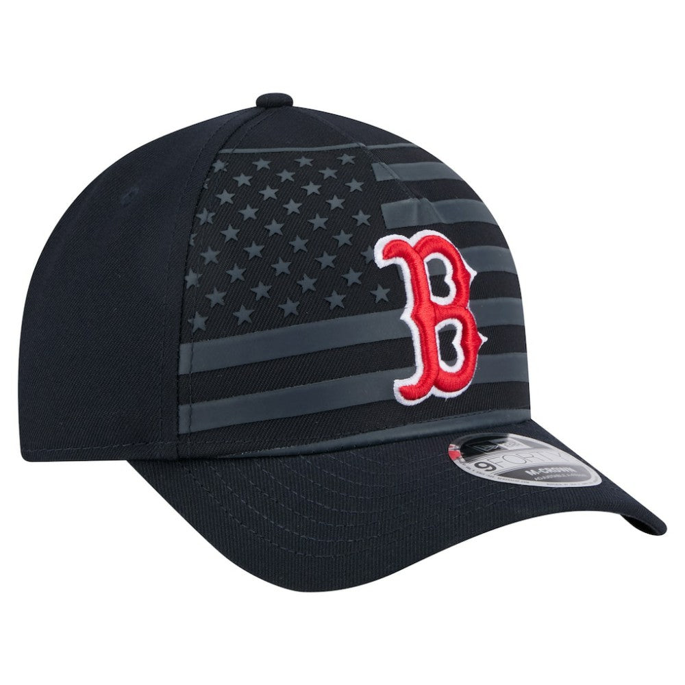 Boston Red Sox New Era American Flag 9FORTY M-Crown A-Frame Adjustable Hat - MLB