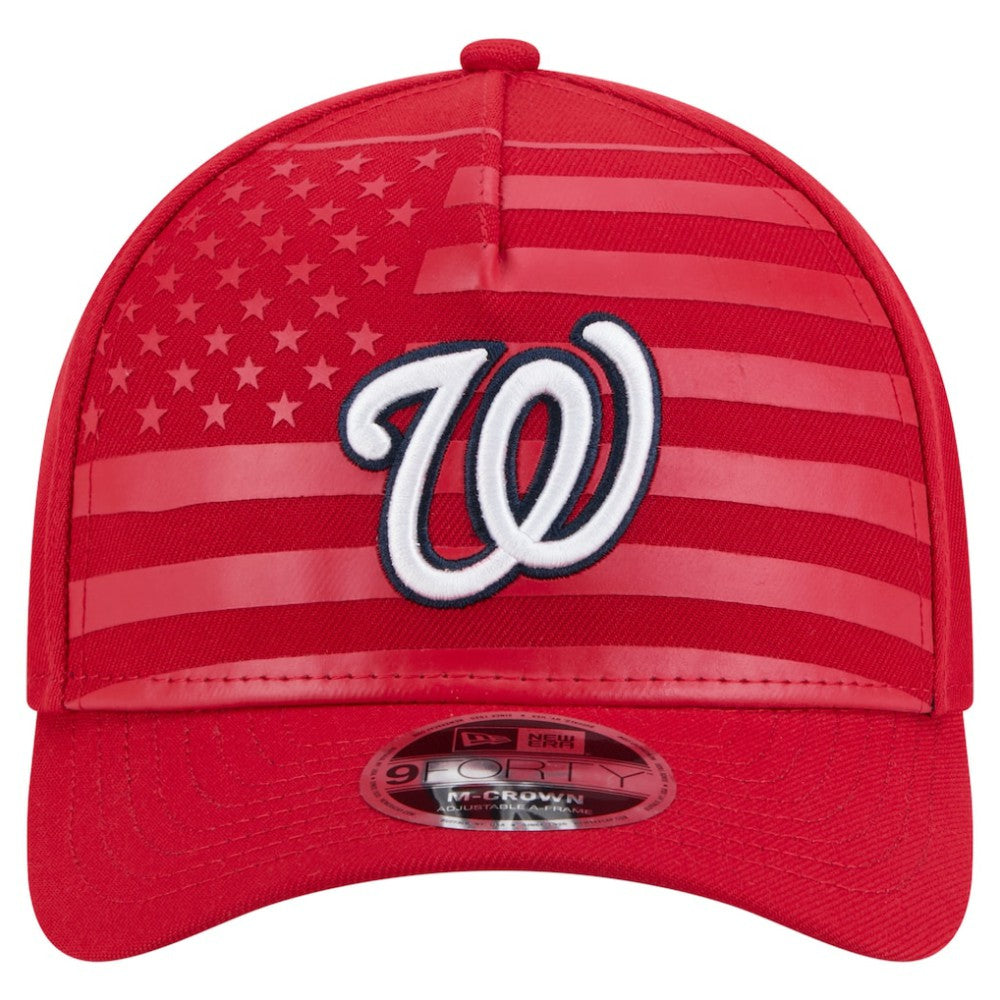 Washington Nationals New Era American Flag 9FORTY M-Crown A-Frame Adjustable Hat - MLB