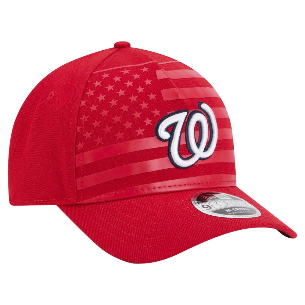 Washington Nationals New Era American Flag 9FORTY M-Crown A-Frame Adjustable Hat - MLB