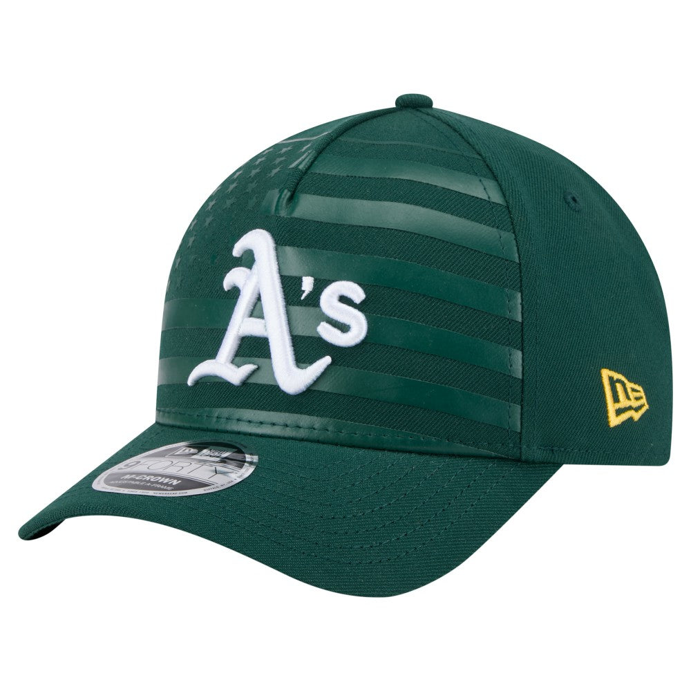 Athletics New Era American Flag 9FORTY M-Crown A-Frame Adjustable Hat - MLB