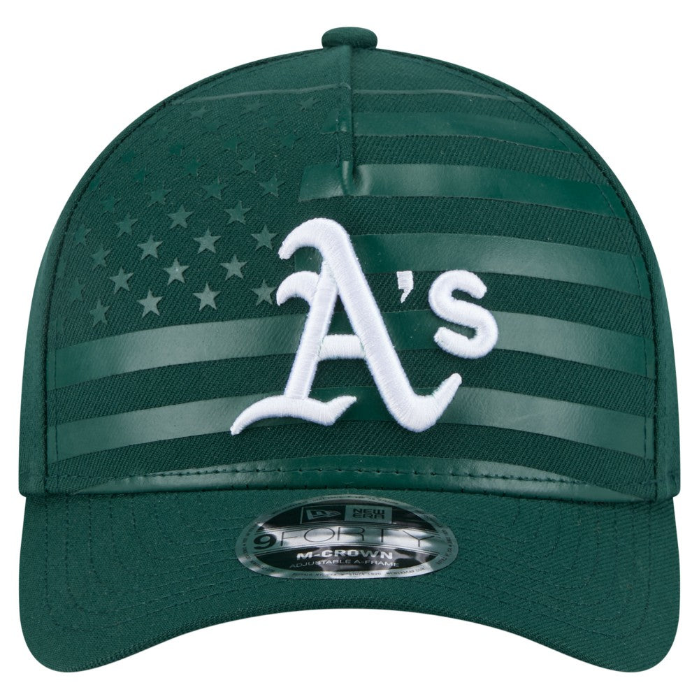 Athletics New Era American Flag 9FORTY M-Crown A-Frame Adjustable Hat - MLB
