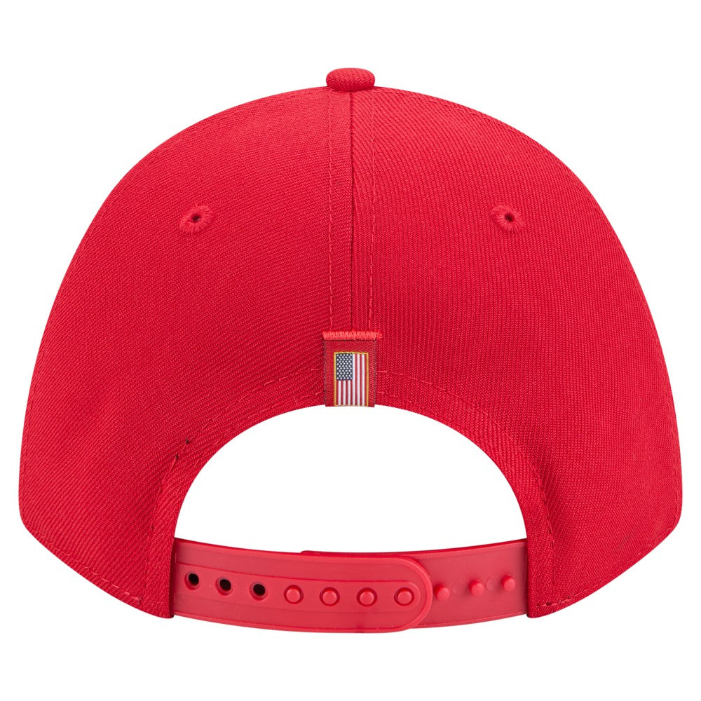 Los Angeles Angels New Era American Flag 9FORTY M-Crown A-Frame Adjustable Hat - MLB