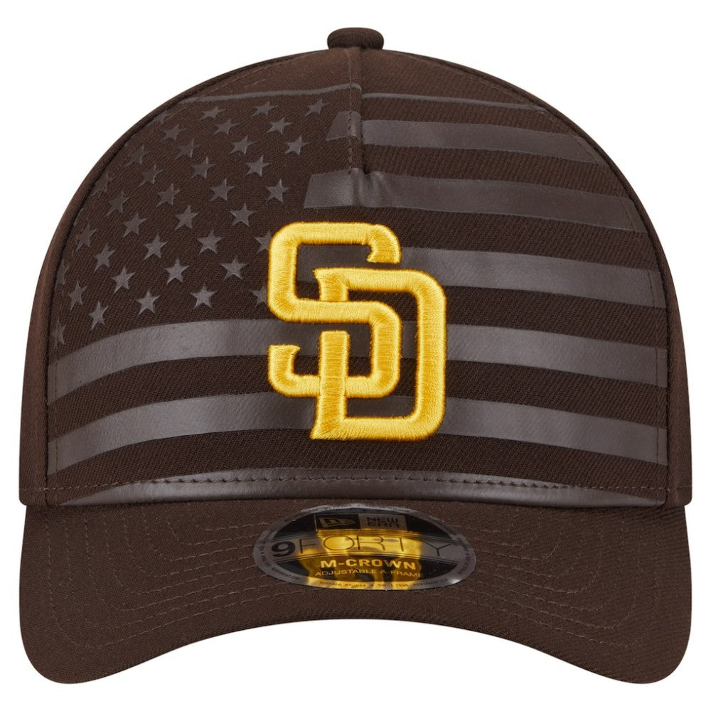 San Diego Padres New Era American Flag 9FORTY M-Crown A-Frame Adjustable Hat - MLB