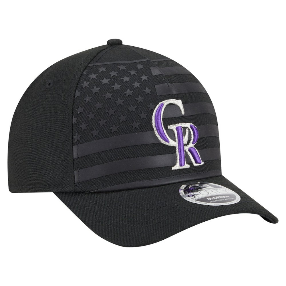 Colorado Rockies New Era American Flag 9FORTY M-Crown A-Frame Adjustable Hat - MLB