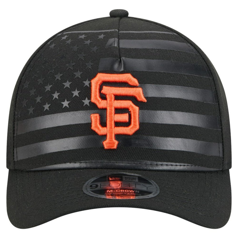 San Francisco Giants New Era American Flag 9FORTY M-Crown A-Frame Adjustable Hat - MLB
