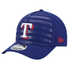 Texas Rangers New Era American Flag 9FORTY M-Crown A-Frame Adjustable Hat - MLB