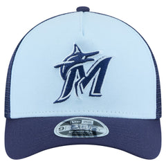 Miami Marlins New Era 2-Tone Color Pack 9FORTY M-Crown A-Frame Adjustable Hat - MLB