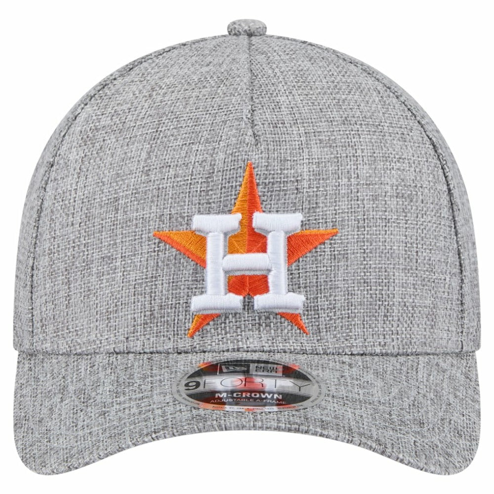 Houston Astros New Era Cotton Weave M-Crown A-Frame 9FORTY Adjustable Hat - MLB