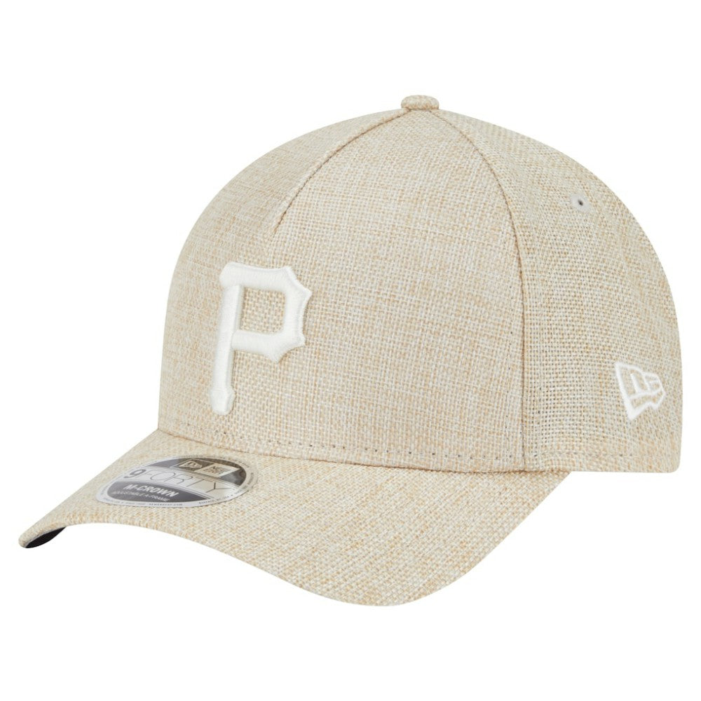 Pittsburgh Pirates New Era Cotton Weave M-Crown A-Frame 9FORTY Adjustable Hat - MLB