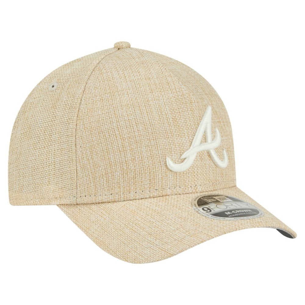 Atlanta Braves New Era Cotton Weave M-Crown A-Frame 9FORTY Adjustable Hat - MLB