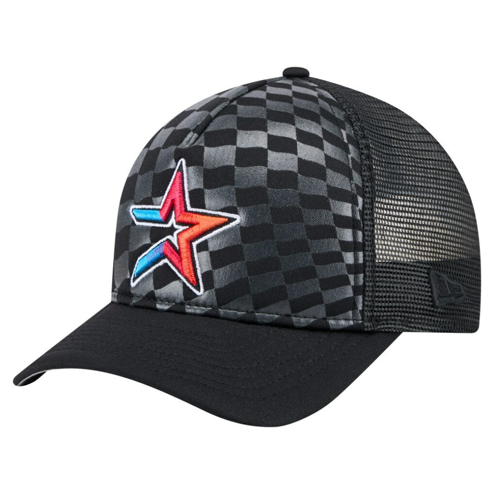 Houston Astros New Era Gradient 9FORTY A-Frame M-Crown Trucker Adjustable Hat - MLB