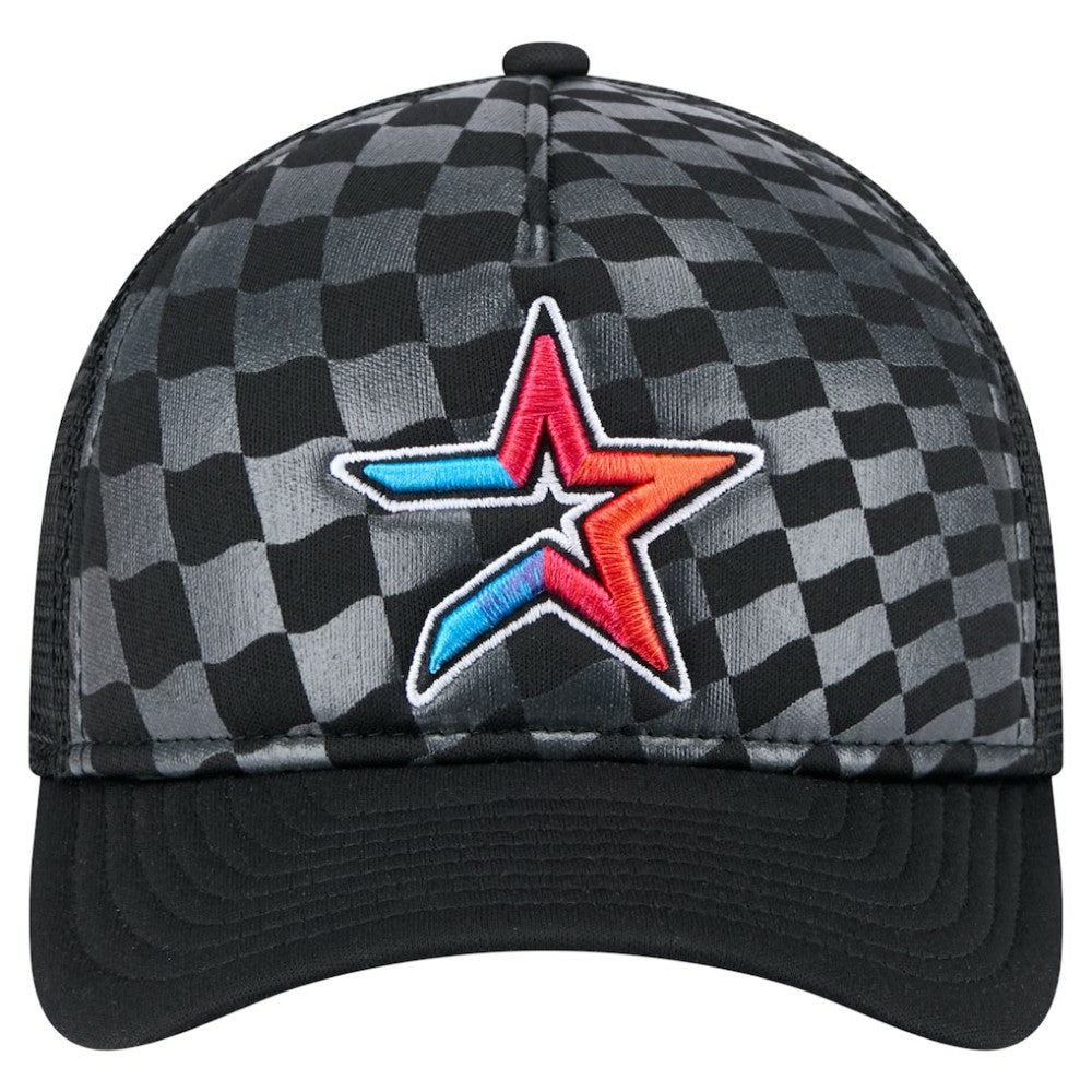 Houston Astros New Era Gradient 9FORTY A-Frame M-Crown Trucker Adjustable Hat - MLB