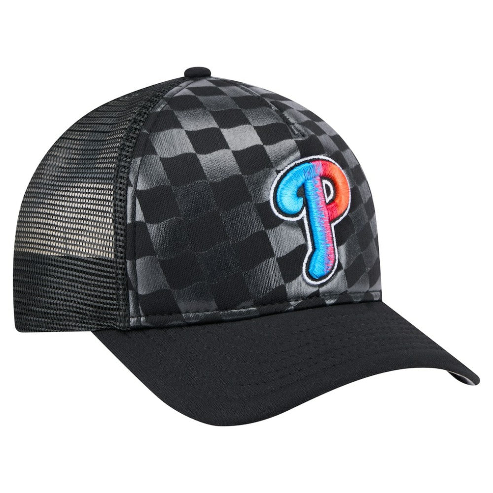 Philadelphia Phillies New Era Gradient 9FORTY A-Frame M-Crown Trucker Adjustable Hat - MLB