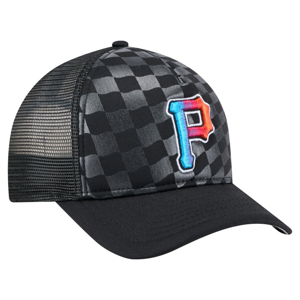 Pittsburgh Pirates New Era Gradient 9FORTY A-Frame M-Crown Trucker Adjustable Hat - MLB