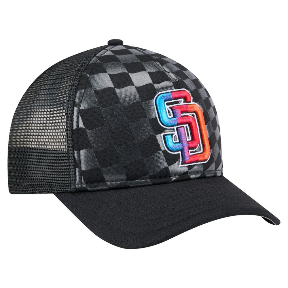 San Diego Padres New Era Gradient 9FORTY A-Frame M-Crown Trucker Adjustable Hat - MLB